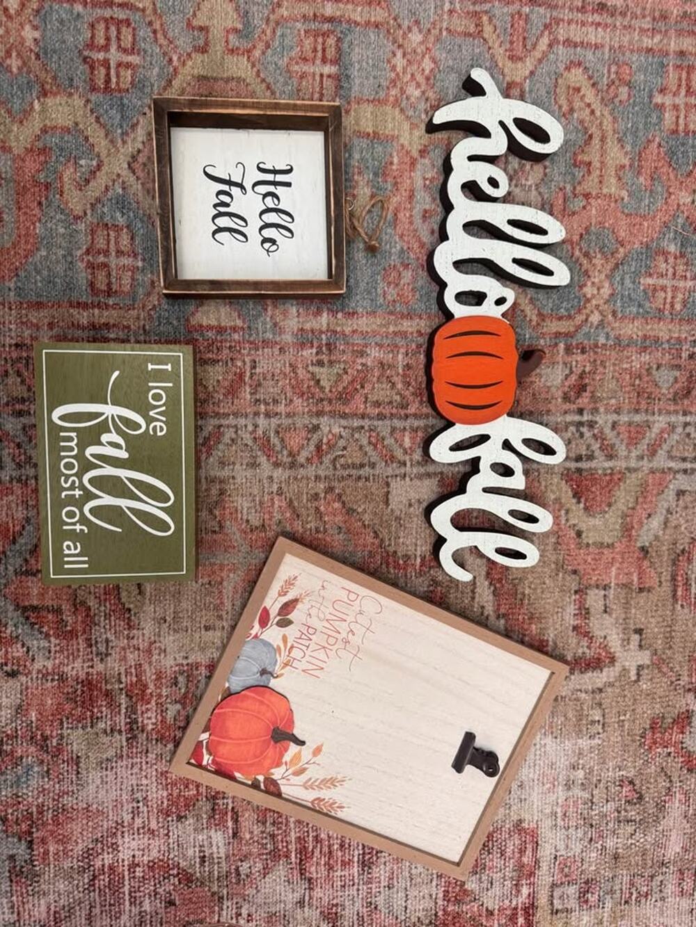 Fall Decor Signs Set of 4
